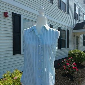 Land's End  Sleeveless Top Blouse